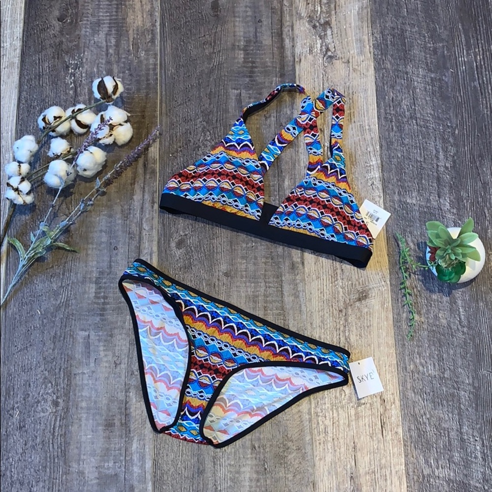 NWT Skye Tribal Print Bikini Set, Large